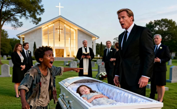 „Ne sahranjujte je!“ – Dječak bez doma zaustavio sahranu i otkrio istinu koja je šokirala milijardera