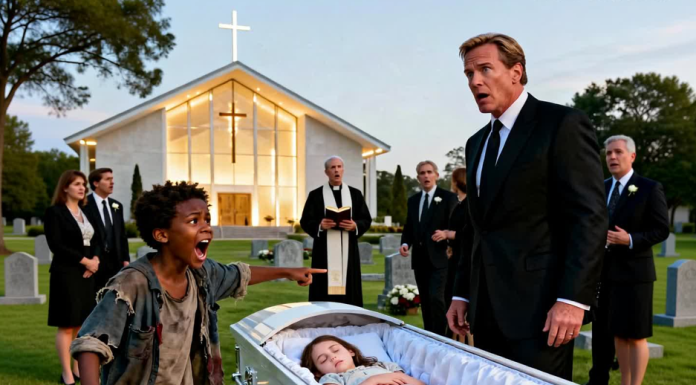 „Ne sahranjujte je!“ – Dječak bez doma zaustavio sahranu i otkrio istinu koja je šokirala milijardera