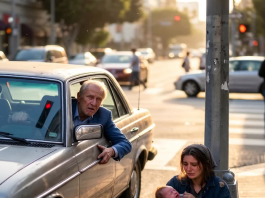 Zaustavio sam se na crvenom i ugledao svoju ćerku kako prosi