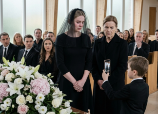 Na sahrani mog muža, svekrva me optužila – a moj sin je pustio snimak koji je promenio sve