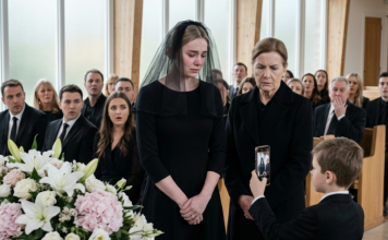 Na sahrani mog muža, svekrva me optužila – a moj sin je pustio snimak koji je promenio sve