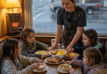 Konobarica je nahranila četvoro gladne siročadi – godinama kasnije vratili su se da joj promene život