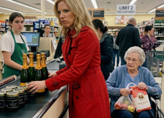 Gurnula je kolica ispred moje majke i rekla da “zauzima prostor” – trenutak kasnije poželela je da to nikad nije rekla