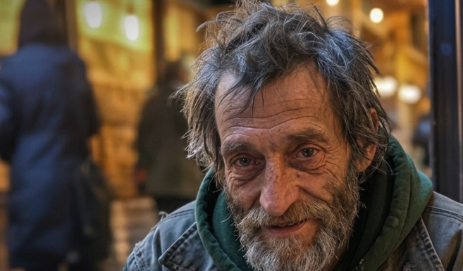 Beskućnik me zamolio za kafu na rođendan, a nekoliko sati kasnije sjedio je pored mene u prvoj klasi