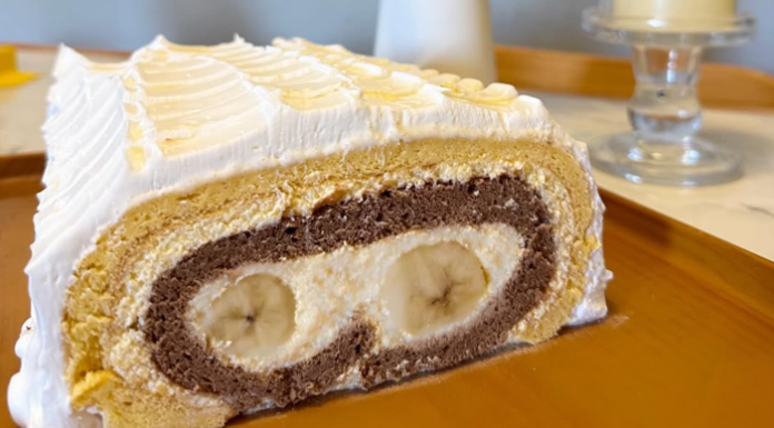 Rolat torta sa bananama i dva biskvita – domaći desert koji osvaja izgledom i ukusom