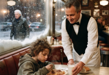 Gladna i promrzla sela je za tuđi sto i pojela ostatke, a onda se pojavio vlasnik restorana